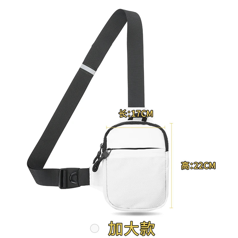 2024 New Sports Chest Bag Men's Ultra-small Mobile Phone Messenger Bag Waist Bag Multi-function Carry-on Bag