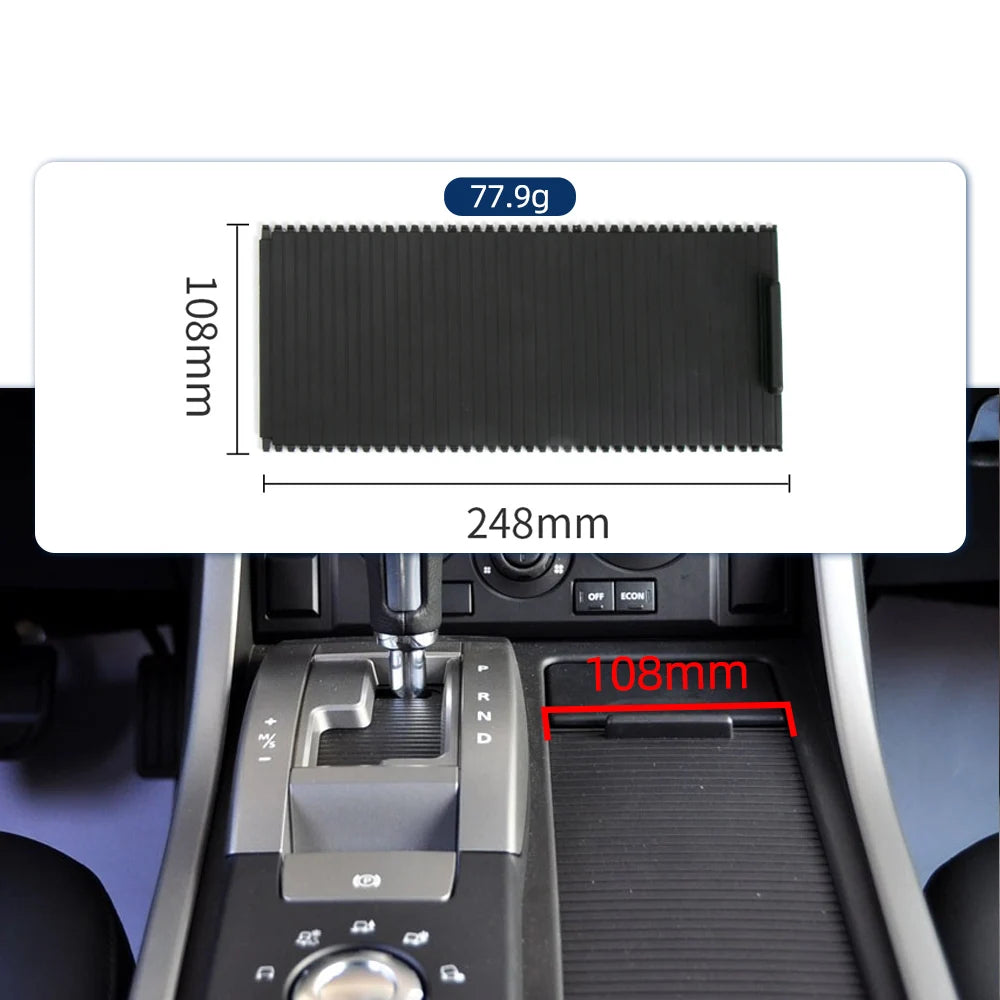 Center Console Cup Holder Cover Sliding Roller Blind Shutter Curtain Cover For Land Rover Range Sport 2005-2009