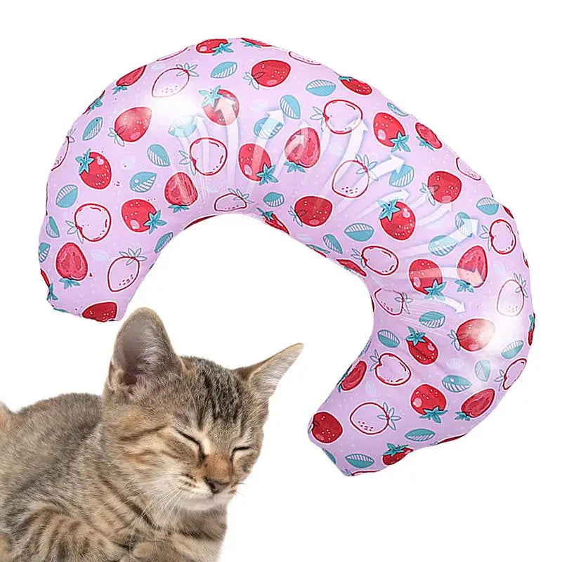 Calming Pillow For Dogs U Shape Soft Cat Bed Pillow Half Donut Cuddler Comfort Cuddler Pillow For Joint Relief