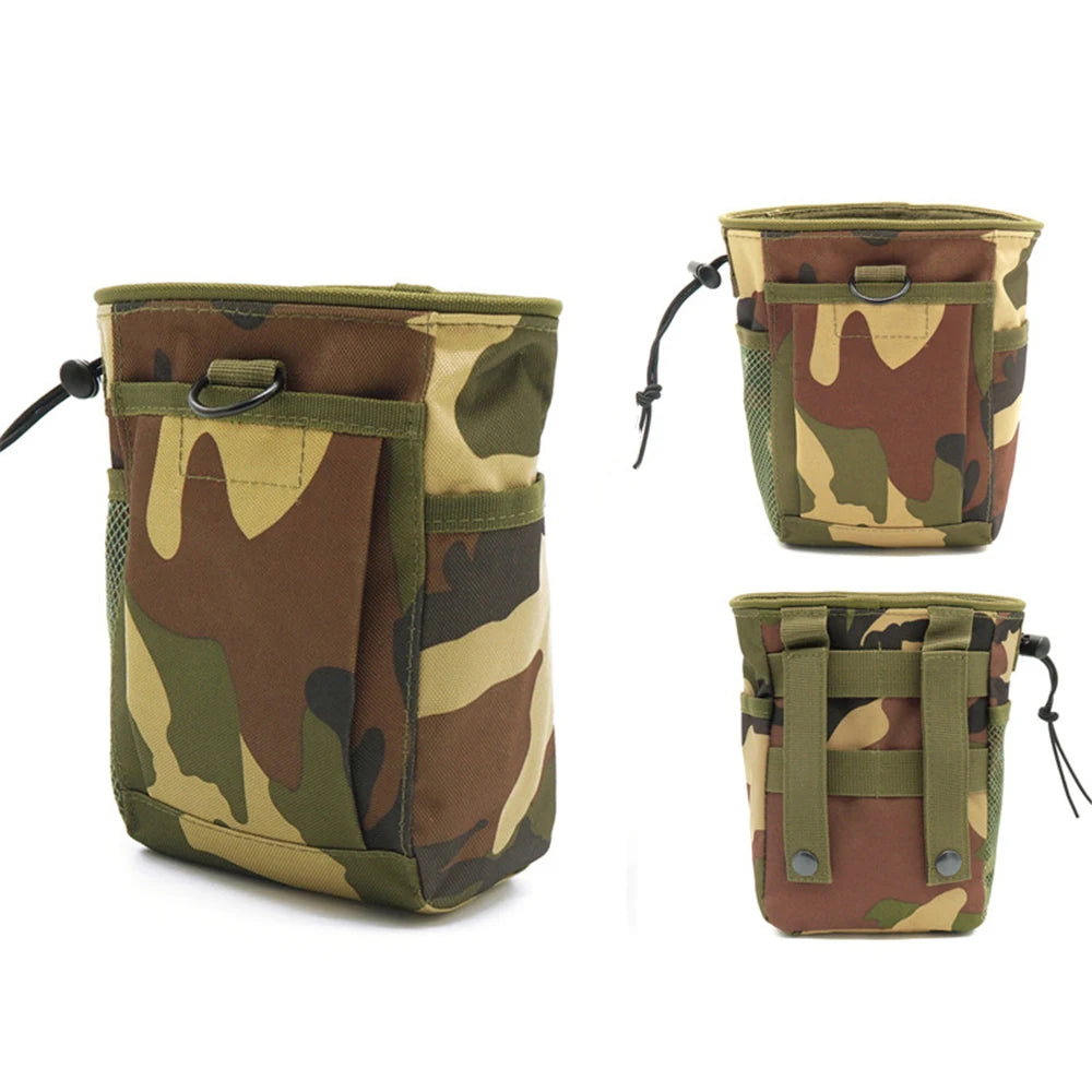 2024 New Outdoor 3-5L Camouflage Molle 600D Nylon Dump Drop Pouch Recycle Waist Pack Ammo Bags Hunting Accessories Bag Pouches