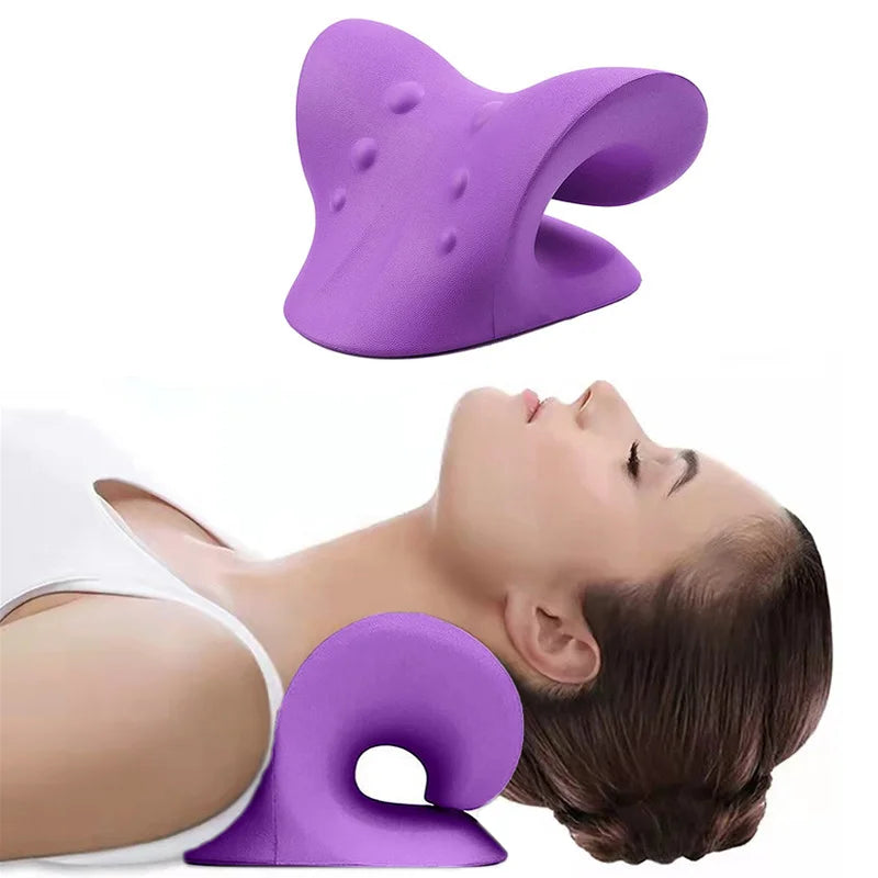 Cervical Spine Stretch Neck Shoulder Relaxer Cervical Muscle Relaxation Shoulder Massage Pillow Spine Correction Neck Massager