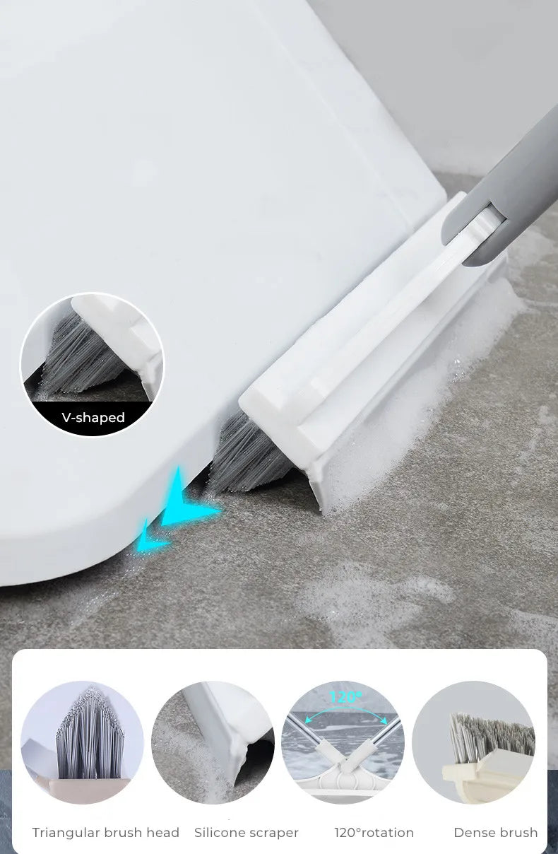 Bathroom Floor Brush Wash the floor Brush the ground Seam Brush Tile Long Handle Wall Wash Toilet Cleaning