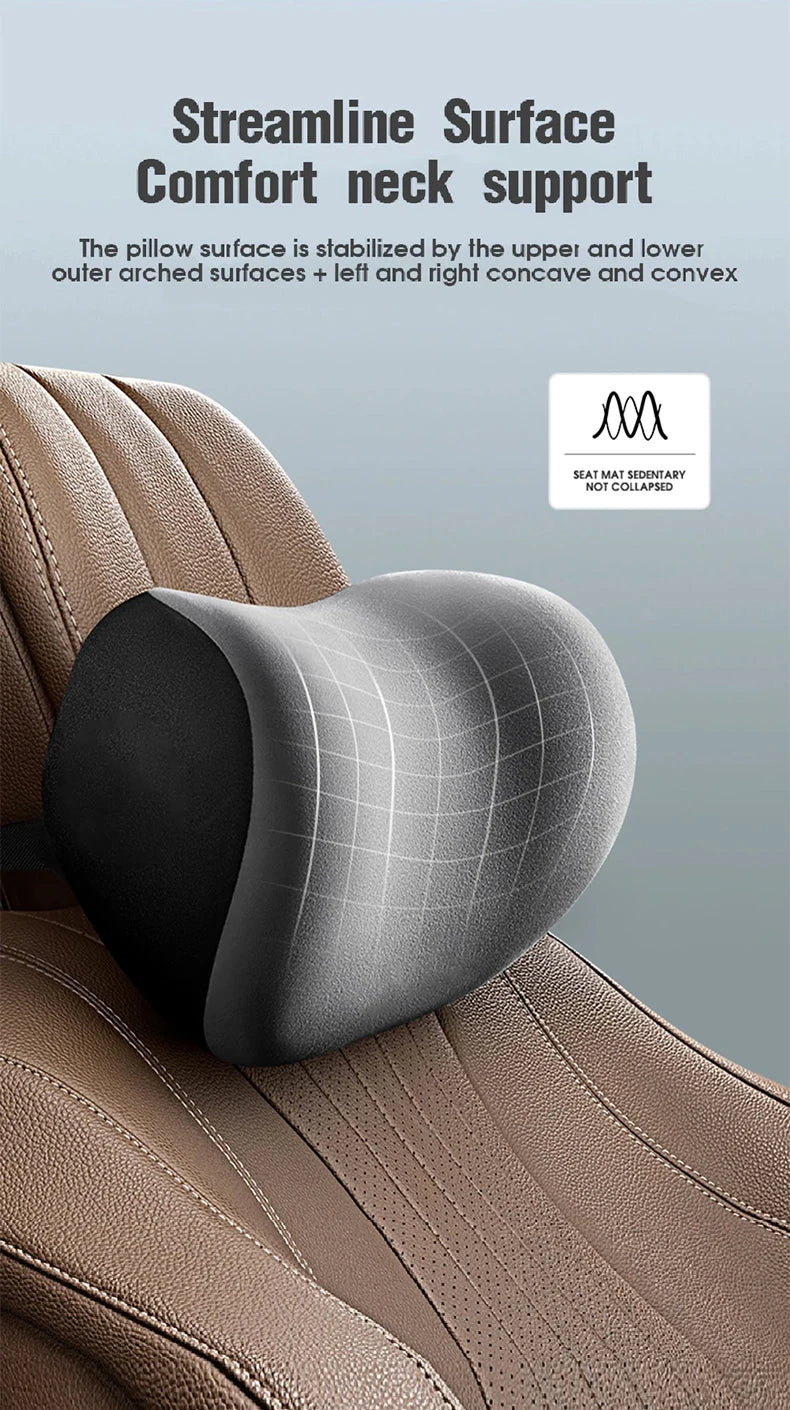 Car Memory Foam Neck Pillow Protection Backrest Cushion Car Headrest Cushion For Skoda Fabia Superb Yeti Octavia Rapid Kodiaq Mk