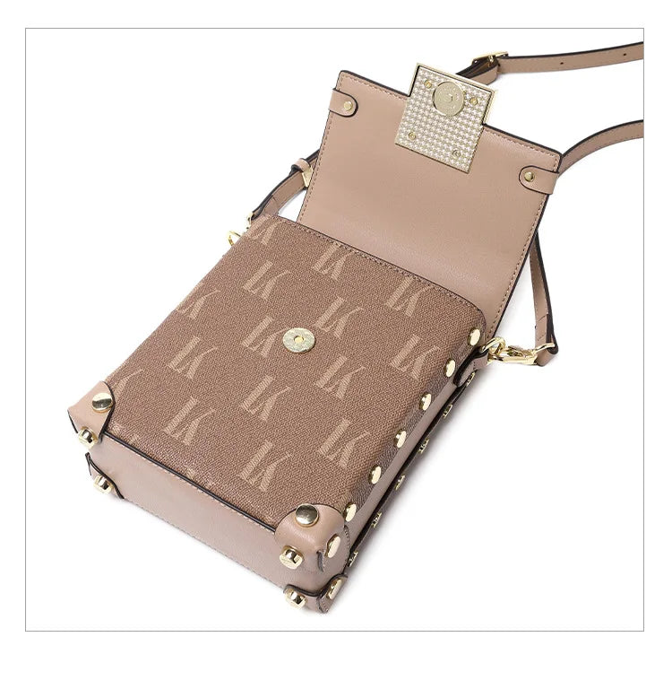 2023 Autumn and Winter Bags Women's Mobile Phone Bags Mini Square Women's Shoulder Crossbody Small Square Bags Luxury Designer