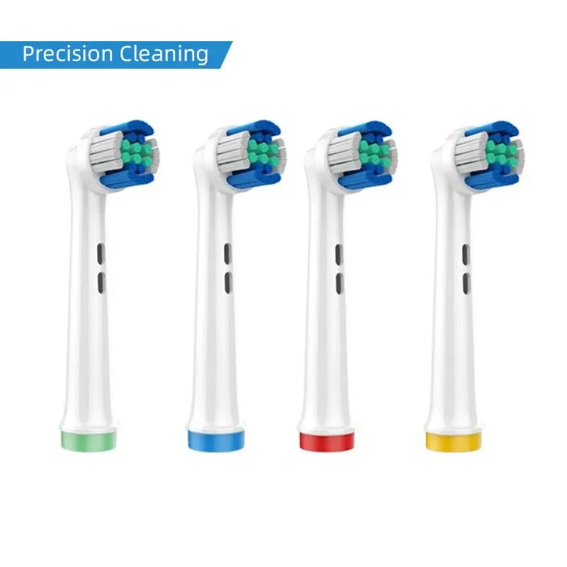 4PCS Dupont Bristle Electric Toothbrush Heads Whiten Teeth/Daily Clean/Precison Cleaning/Soft Care Teeth Function For Oral B