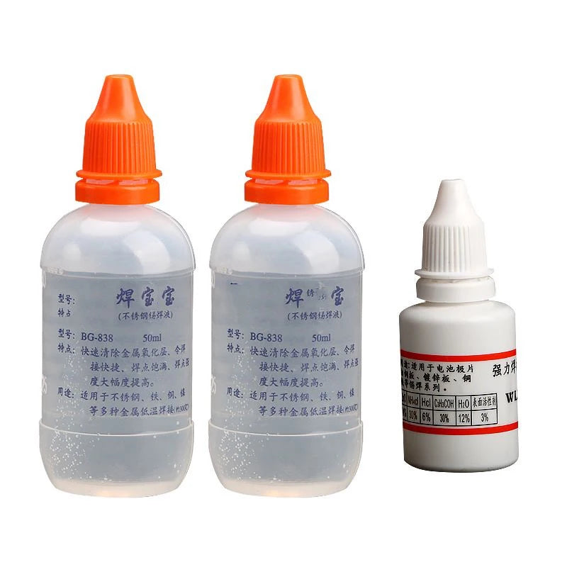 5/10/30/20g Soldering Flux Liquid Solders Water For Stainless Steel galvanized Sheet/Copper/Iron/ Battery Welding