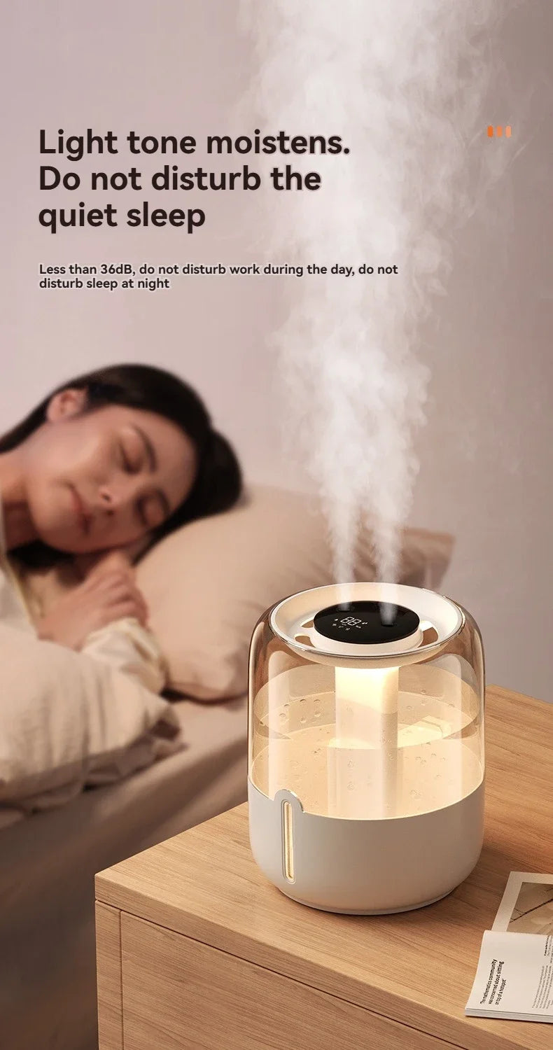 6.8L large capacity humidifier USB Double spray Home dormitory office bedroom desktop with small night light