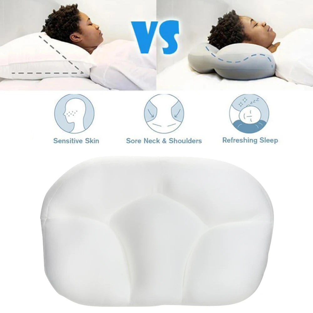 All-round Sleep Pillow Egg Sleeper Memory Foam Soft Orthopedic Neck Pillow Pain Release 3D Neck Micro Airball Pillow Deep Sleep