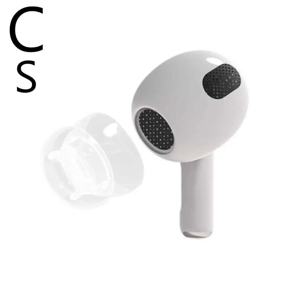 Anti Slip Silicon For Apple AirPods 4 Ear Tip Physical Noise Cancelling Headphone Covers Replacement Earbud Cap Eartips