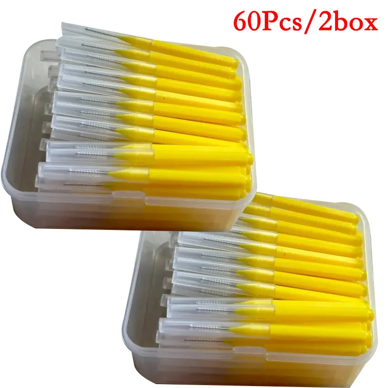 30/60/120Pcs Interdental Brushes Health Care Tooth Escova Interdental Cleaners Orthodontic Dental Teeth Brush Oral Hygiene Tool