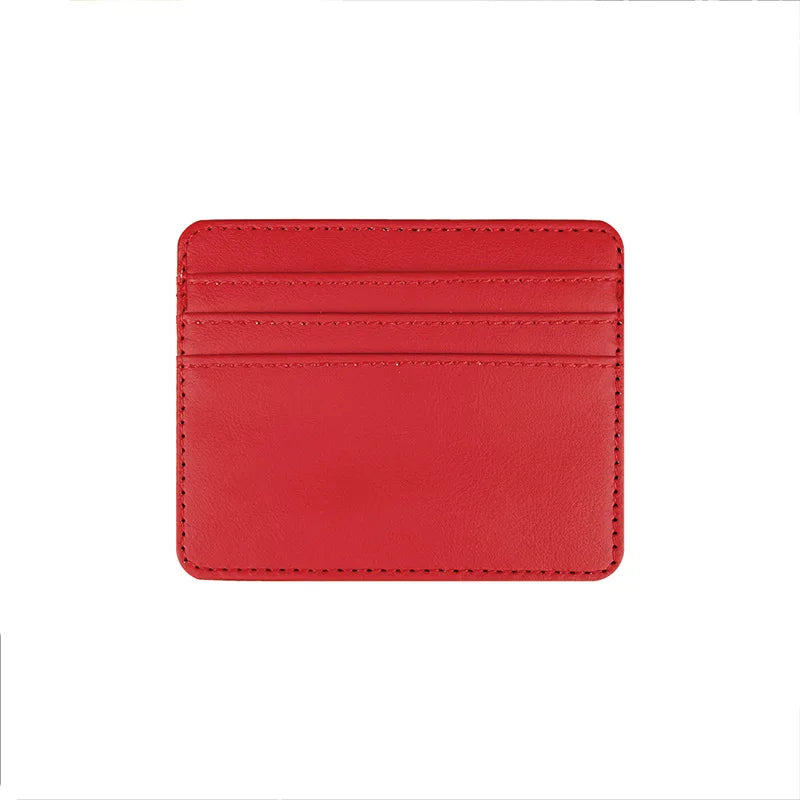 1Pc Pu Leather ID Card Holder Candy Color Bank Credit Card Box Multi Slot Slim Card Case Wallet Women Men Business Card Cover