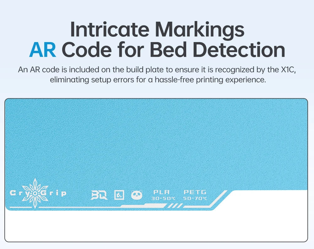 BIGTREETECH Panda Build Plate CryoGrip Pro Cool Plate For Bambu Lab P1P P1S A1 X1C X1E A1 MINI CryoGrip Sheet Spring Steel