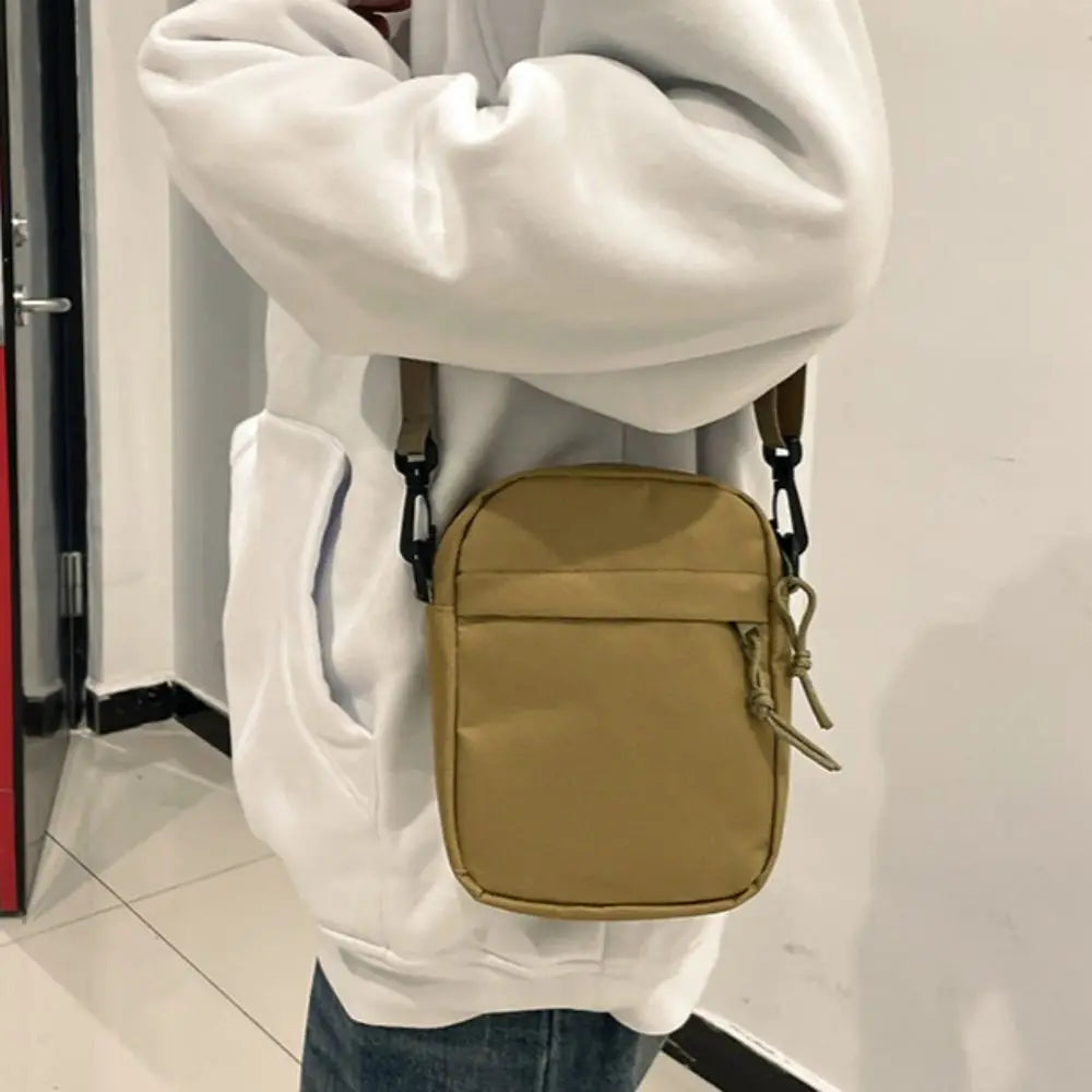 Black White Khaki Crossbody Bags High Quality Oxford Cloth Long Shoulder Strap Tote Bag Minimalists Shoulder Bag Men Women