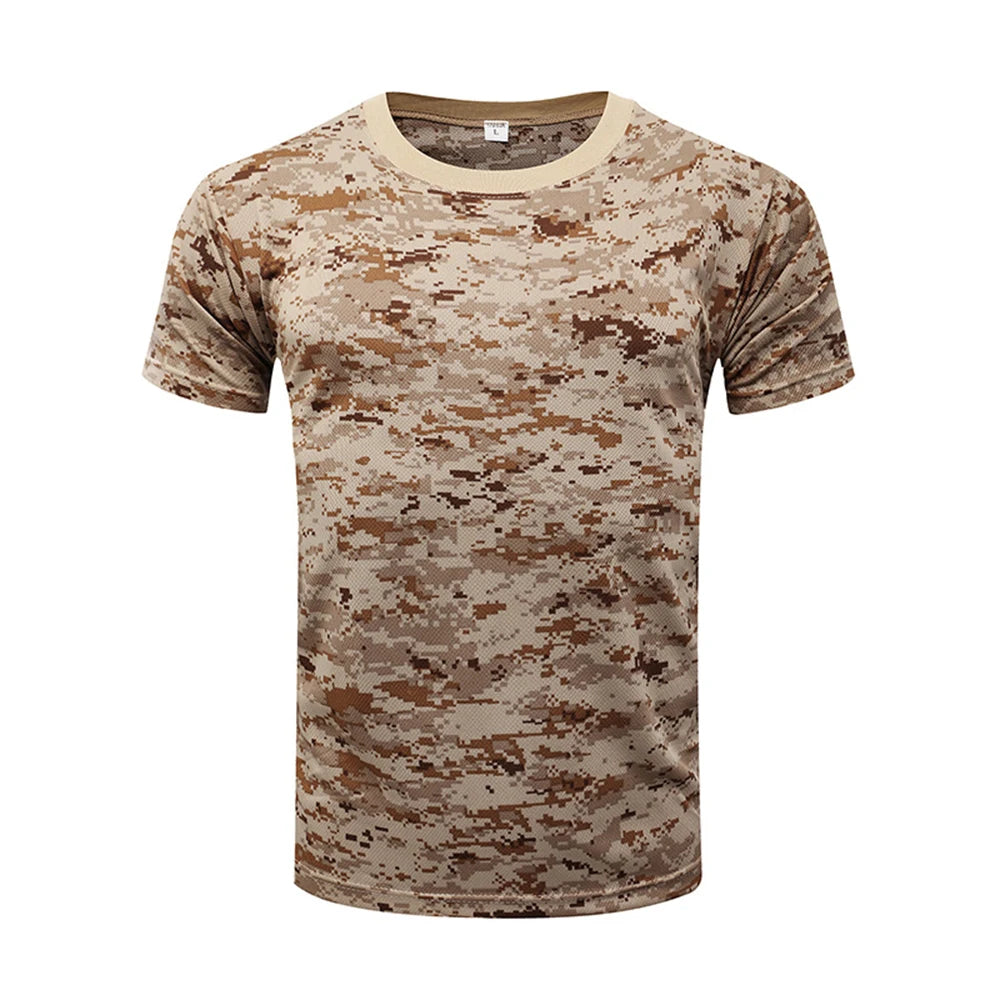 3D Camouflage T-Shirt Men Clothes Outdoor Fashion Casual O Neck Short Sleeve Summer Street Oversized Men Outdoor Sport T Shirts