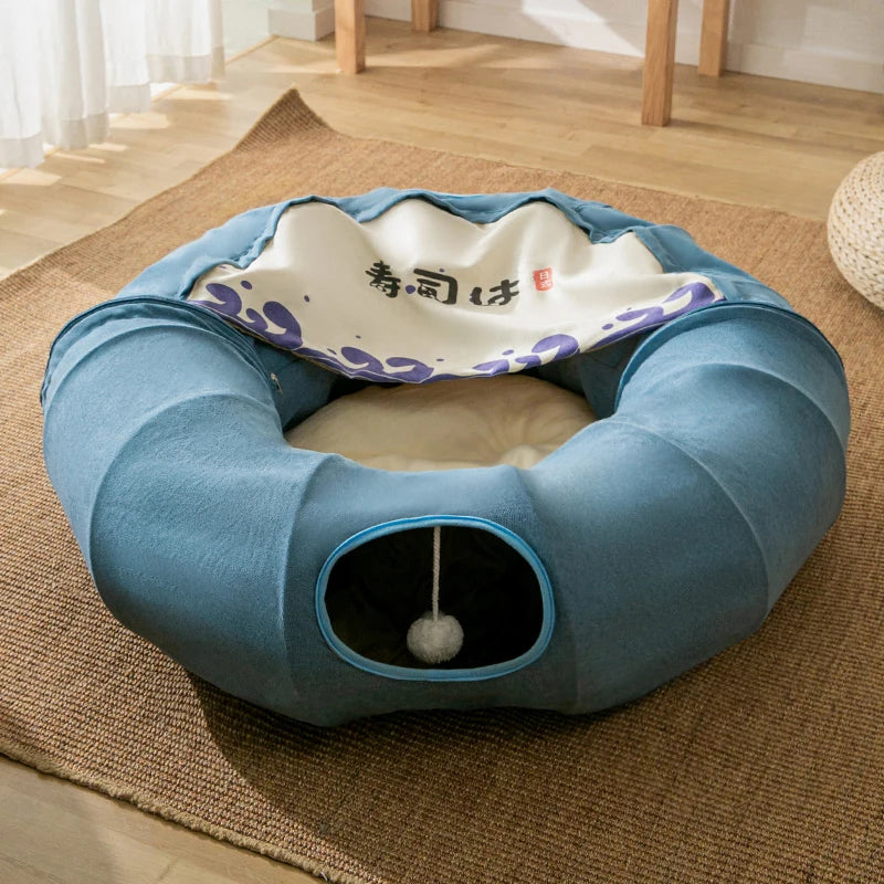 Cat Nest Tunnel Donut Cat a Facility for Children to Bore Tunnel Pet Supplies