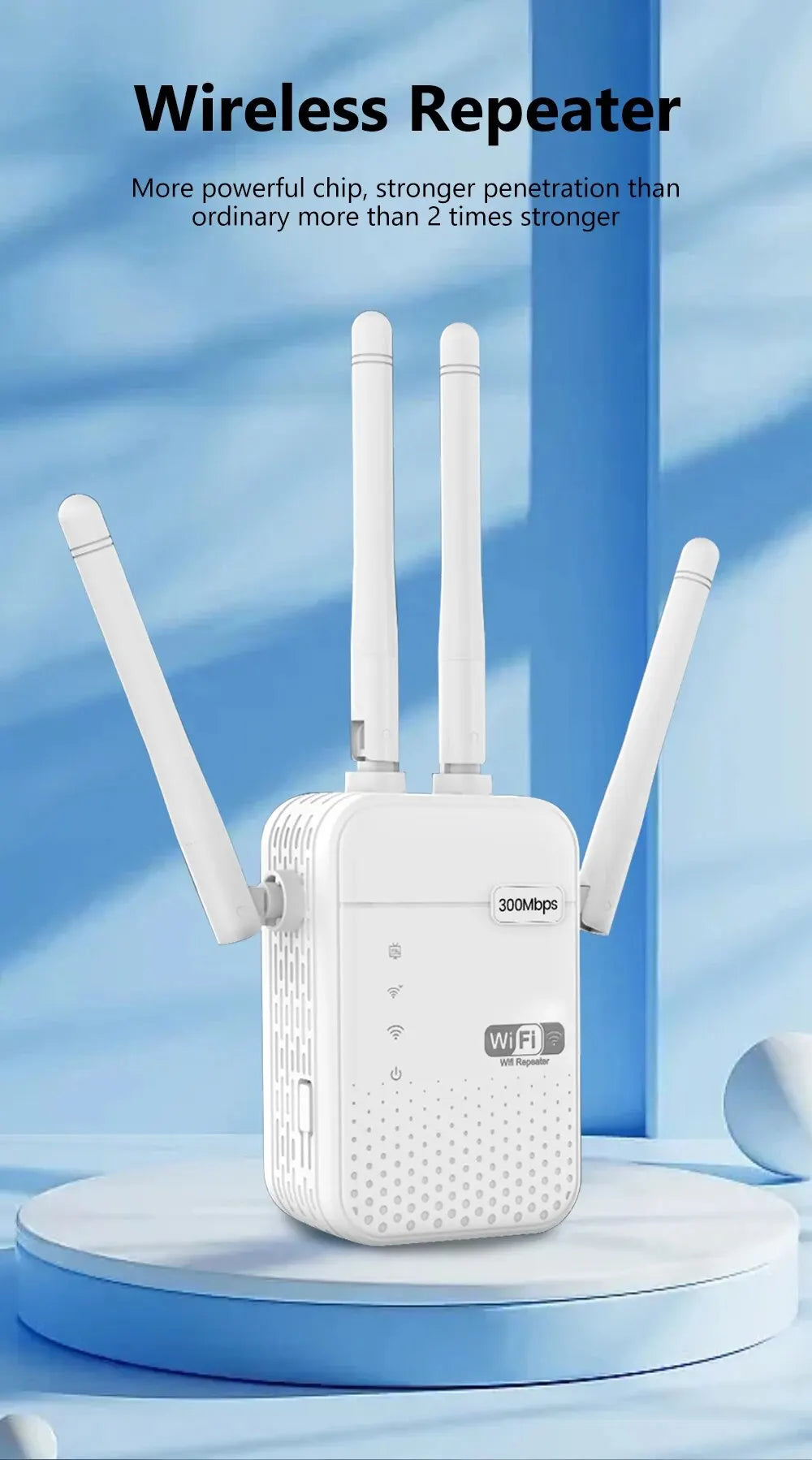 300Mbps Wireless WiFi Repeater 2.4G Signal Router 802.11N Long Range Wireless WiFi Extender Amplifier WIFI Booster