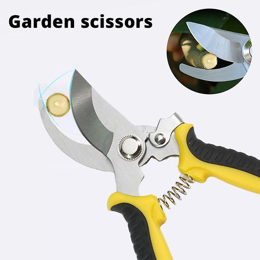 1Pcs Pruner Garden Scissors Professional Sharp Bypass Pruning Shears Tree Trimmers Secateurs Hand Clippers Garden Beak Scissors