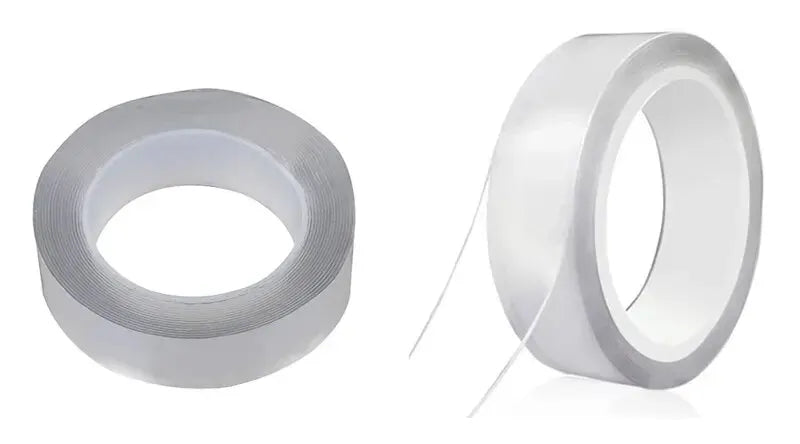 3M Nano Tape Double Sided Tape Transparent Reusable Waterproof Adhesive Tapes Cleanable Kitchen Bathroom Supplies Tapes