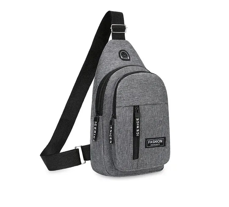 Chest Bag Men's One Shoulder Crossbody Bag Large Capacity Outdoor Sports Leisure Fashion Small Shoulder Bag Backpack Men's