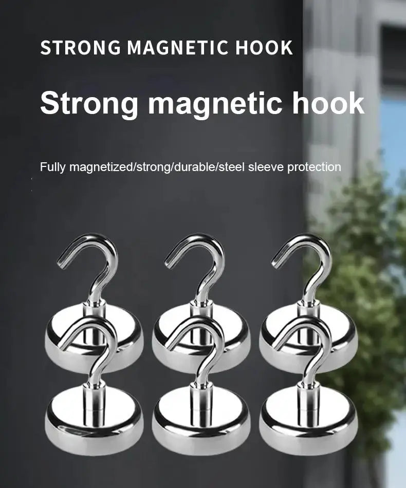 40PCS Strong Magnetic Hooks Multi-Purpose Storage Hooks Home Kitchen Bar Storage Hooks Key Storage Hooks Bathroom Hangers