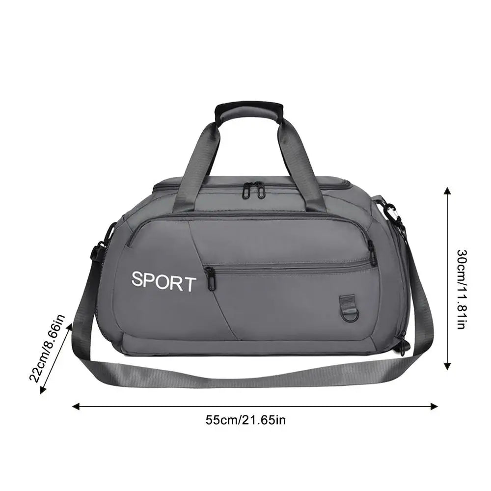 Carry On Weekender Bag Swimming Gym Bag Gym Duffle Bag For Men Waterproof Large-Capacity With Multiple Pockets For Outdoor