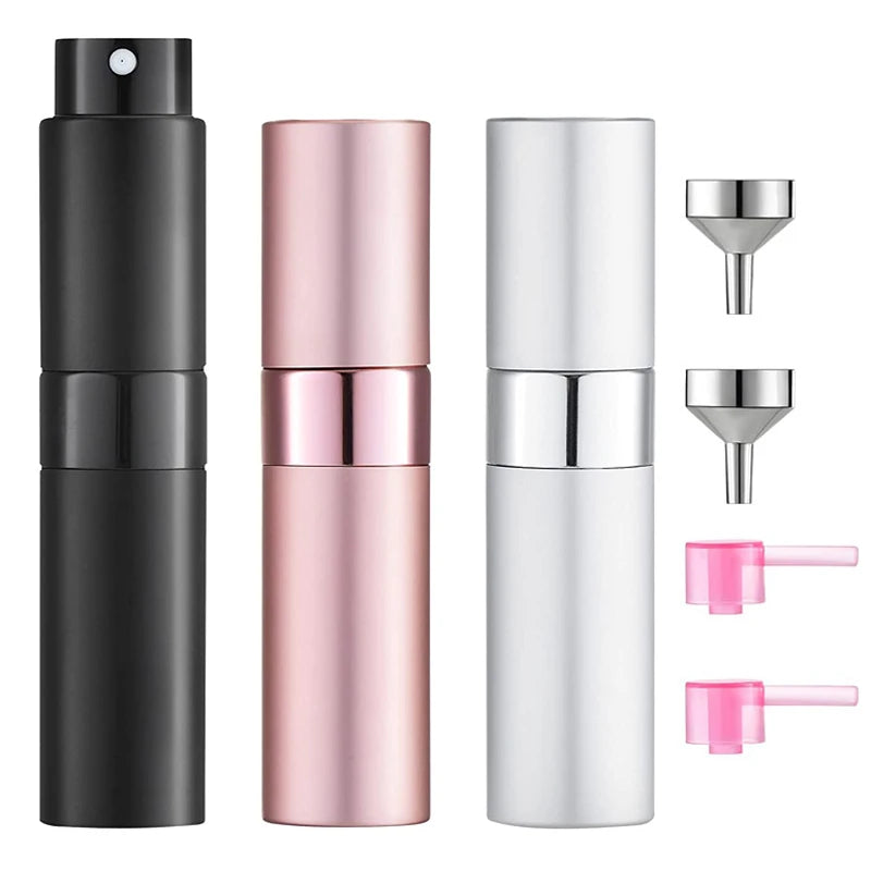 7Pcs/set 8ML Atomizer Perfume Spray Bottle for Travel Empty Cologne Dispenser, Portable Sprayer Mini Perfume Atomizer for Travel