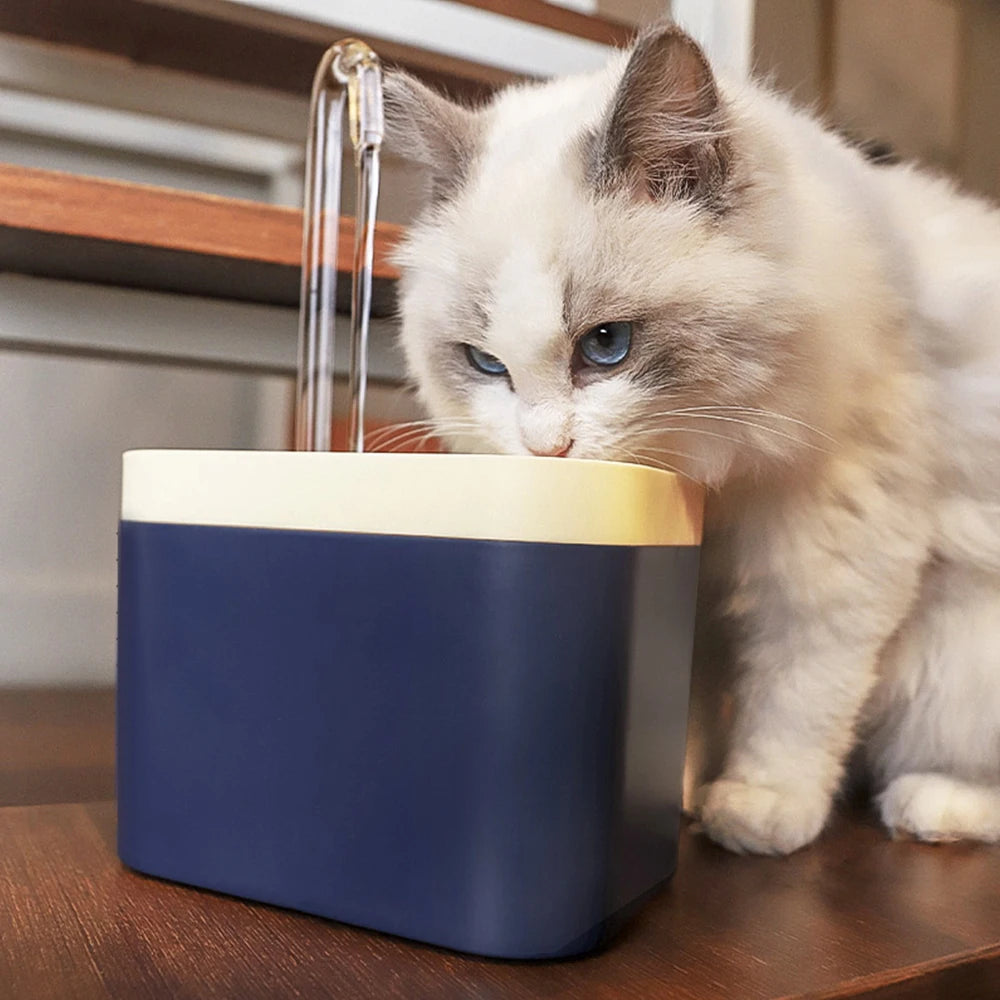 1.5L Automatic Cat Water Fountain USB Powered Electric Mute Pet Drinker Bowl Pet Drinking Dispenser Drinker for Cat Water Filter