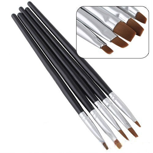 5 Pcs Dental Resin Brush Pens Dental Shaping Silicone Adhesive Composite Porcelain Teeth Dentist Tools Dentistry Lab Tool