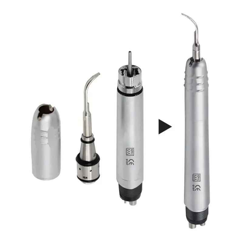 2Holes/4 Holes Dental Ultrasonic Air Scaler Handpiece 3 Tips Air Scaling Polishin Tools Teeth Whitening Cleaner