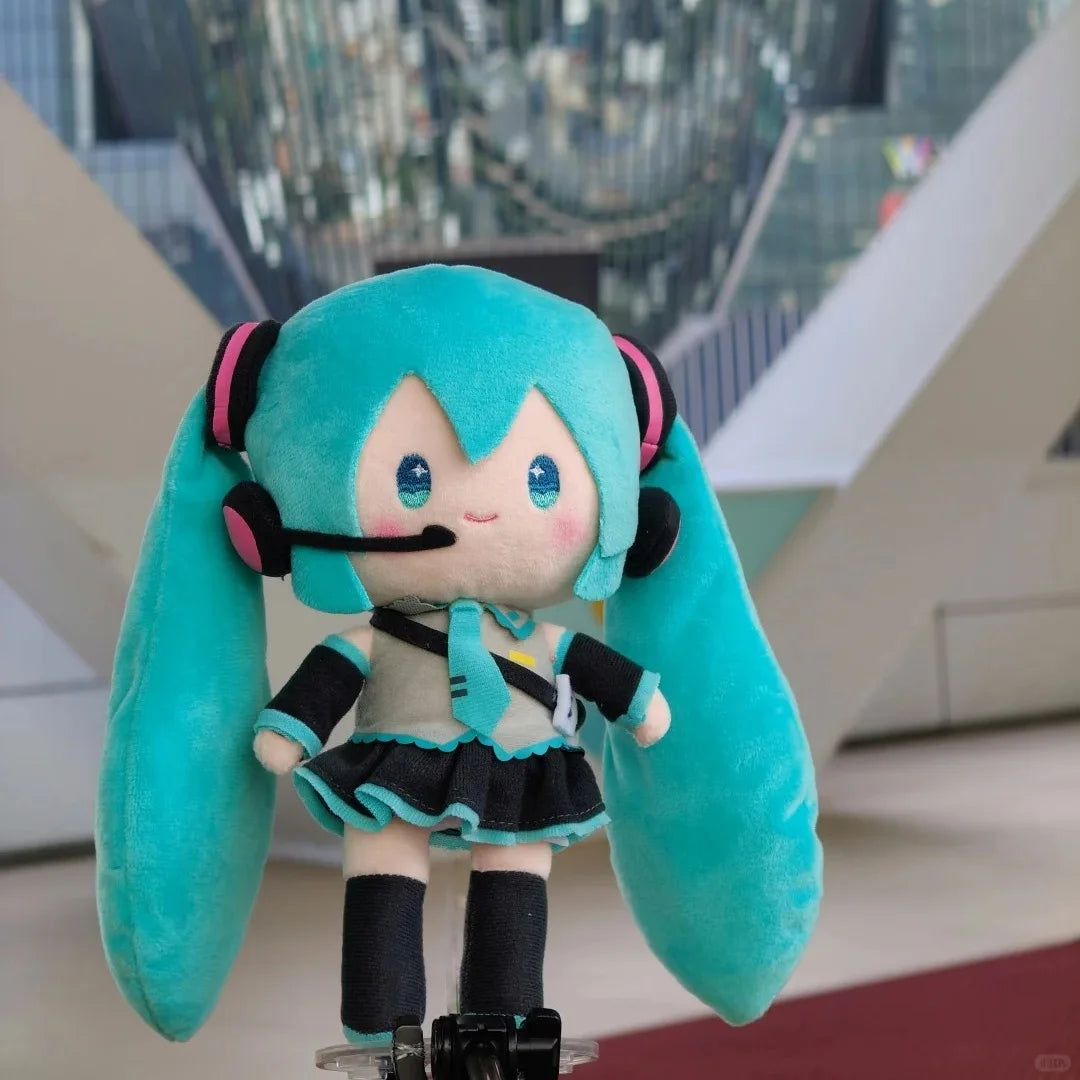 2024 New Genuine Vocaloid Hatsune Miku 2d Cute Sleep Doll panda Headphone Bag Kawaii Two-Dimensional Girls Birthday Gift