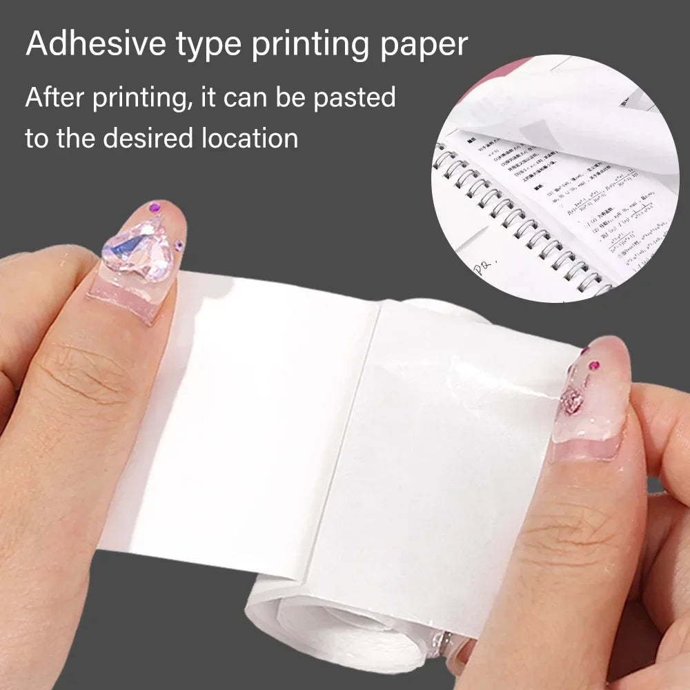 1/3/5 Rolls 57x25MM Mini Printer Sticker Paper for Most Kids Instant Camera Refill For Mini Pocket Printer Lable Note Photo