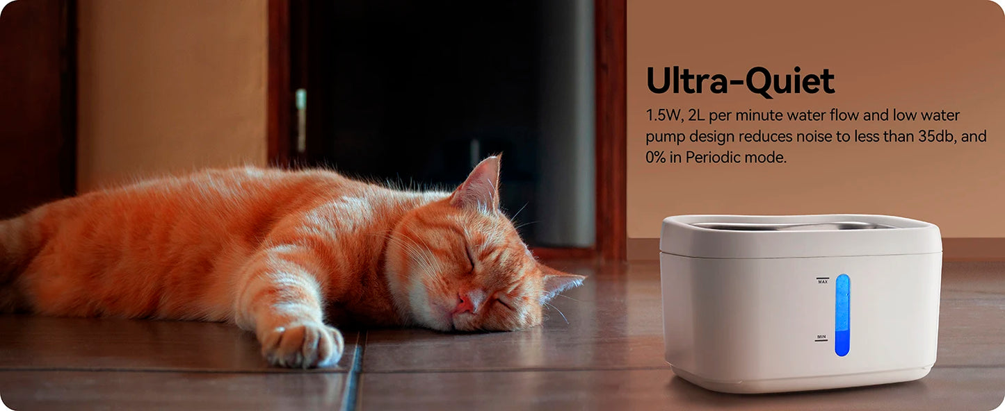 2.5L automatic APP smart  wifi wireless custom pet water dispenser drinking fountain for cat dog  Automatic water feeder