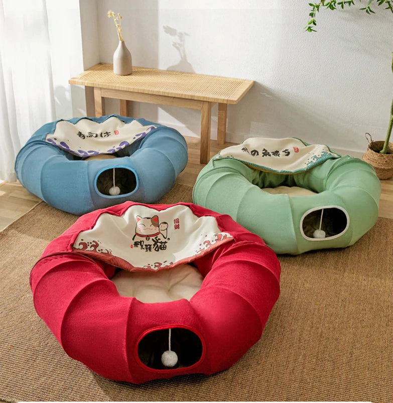 Cat Nest Tunnel Donut Cat a Facility for Children to Bore Tunnel Pet Supplies