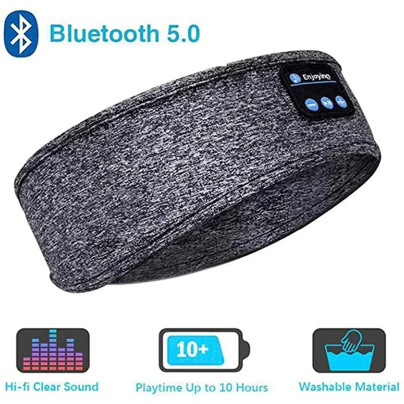 Bluetooth Earphones Sports Sleeping Head Band Elastic Wireless Headphone Eye Mask Wireless Bluetooth Headset Head Band