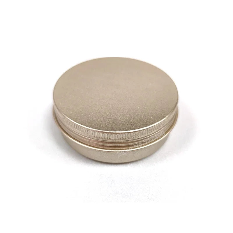 5g60g Metal Round Cosmetic Tins Aluminum Empty Candles Cans Storage Jars with Screw Lids for Lip Balm Salve Spices Alluvial Gold