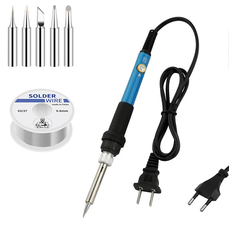 Adjustable Temperature Electric Soldering Iron 110V/220V 60W Solder Iron Professional Tin Welder Heat Pencil Welding Repair Tool