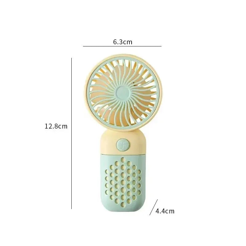 2024 New Handheld Charging Fan Cartoon Cute Small Student Charging Small Fan Portable Mini USB Fan Mini Pocket