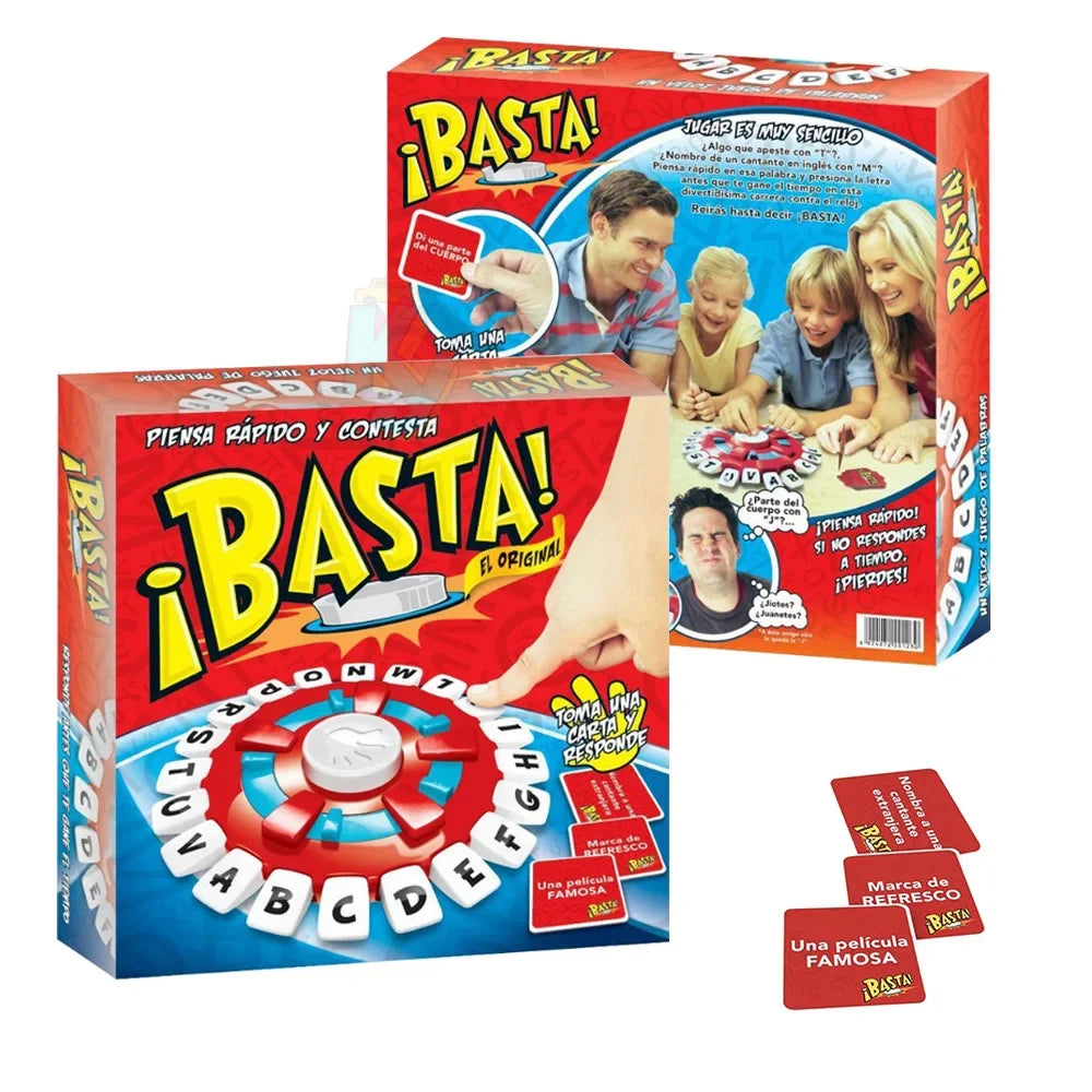 Basta Spanish Word Game Version Think Tapple Board Game Fast-paced Family Gathering Letter Toys Lengua española Juegos De Mesas