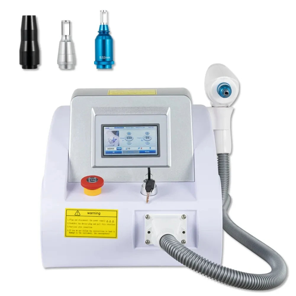 Beauty's New Portable Q-switch Picosecond Nd YAG 1064nm 532nm 1320nm Pull-up Tattoo Remover With Light Spots