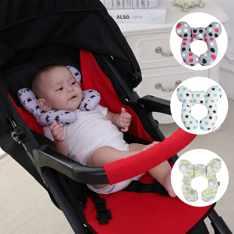 Baby Pillow Protective Travel Car Seat Head Neck Support Pillows Newborn Children U Shape Headrest Toddler Cushion 0-3 Years