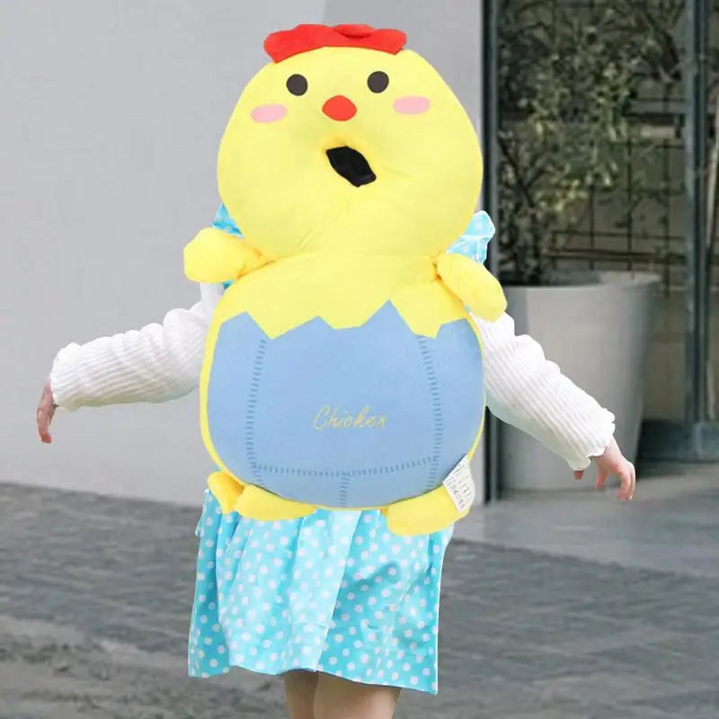 Baby Head Protector Baby Cushion Backpack Chicken Shape Head Back Protector Pillow Learn Walk Head Protector