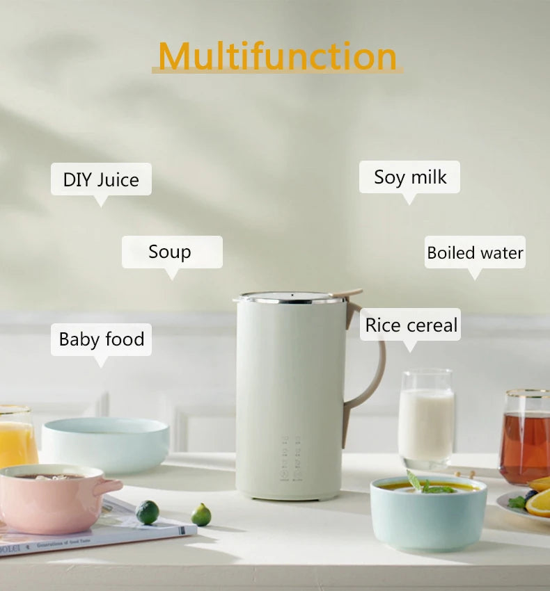 600ML Soymilk Machine Soy Milk Maker Electric Juicer Mixer Vegetable Extractor Food Blender Filter Free Soup Pot Tea Maker 220V