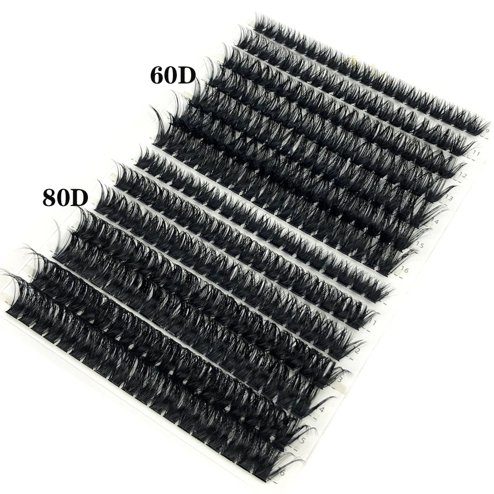 30D 40D 60D 80D Mixed Tray Individual Lashes 3D Russia Volume Eye Lashes Soft Natural Lashes Mink Lash Cluster False Eyelashes