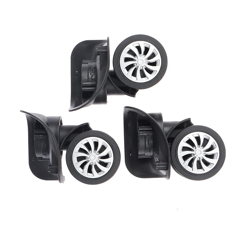 4Pcs Suitcase Luggage Universal 360 Degree Swivel Wheels Trolley Wheel Tools