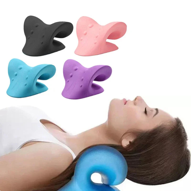 Cervical Spine Stretch Neck Shoulder Relaxer Cervical Muscle Relaxation Traction Device Shoulder Massage Pillow Spine Correction