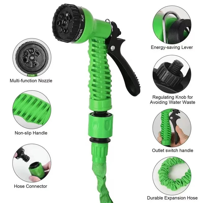 2024New, High-Pressure Expandable Magic Hose, Car Wash Pipe, Home Garden Watering Hose, Multi-Function, Gardening Cleaning,