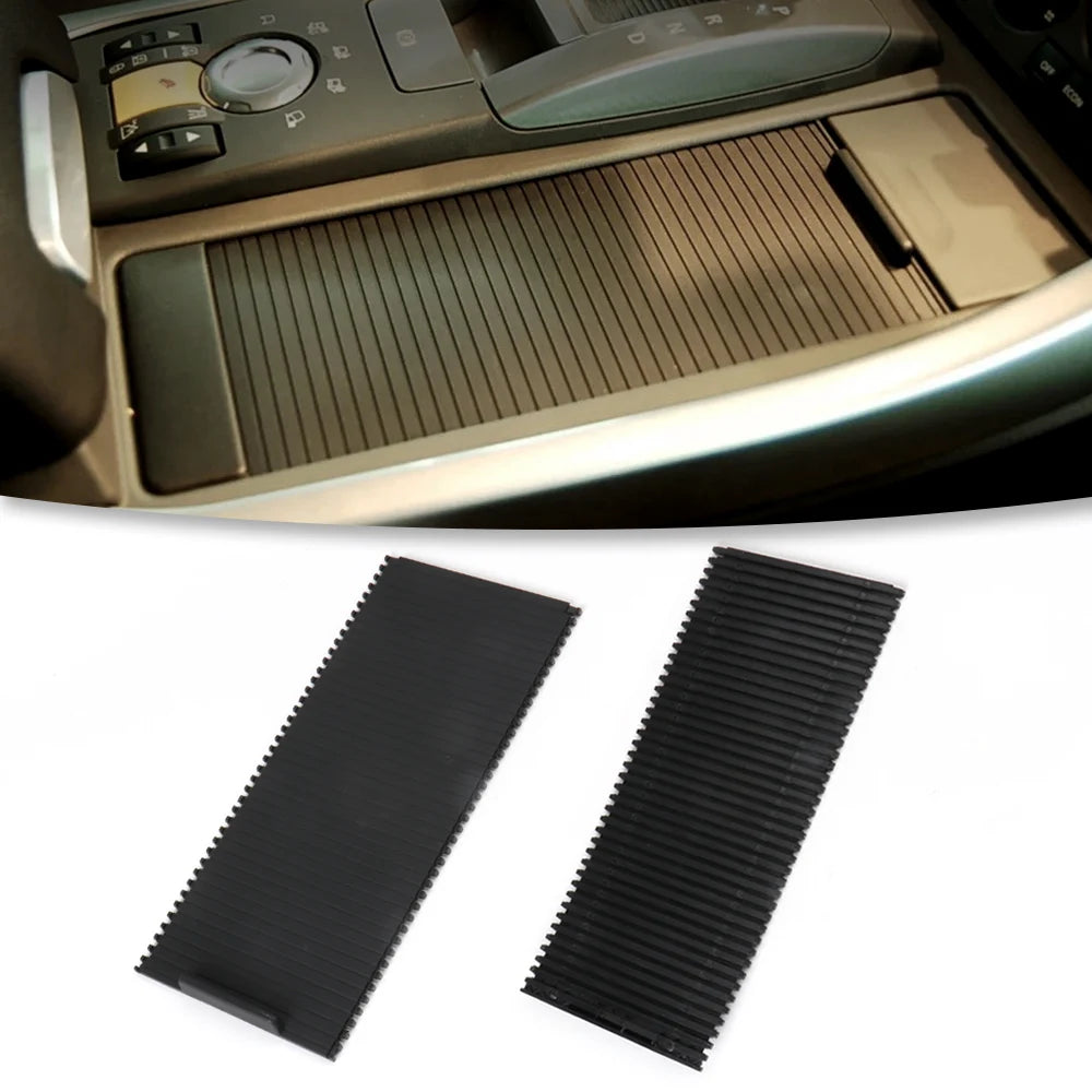 Center Console Cup Holder Cover Sliding Roller Blind Shutter Curtain Cover For Land Rover Range Sport 2005-2009