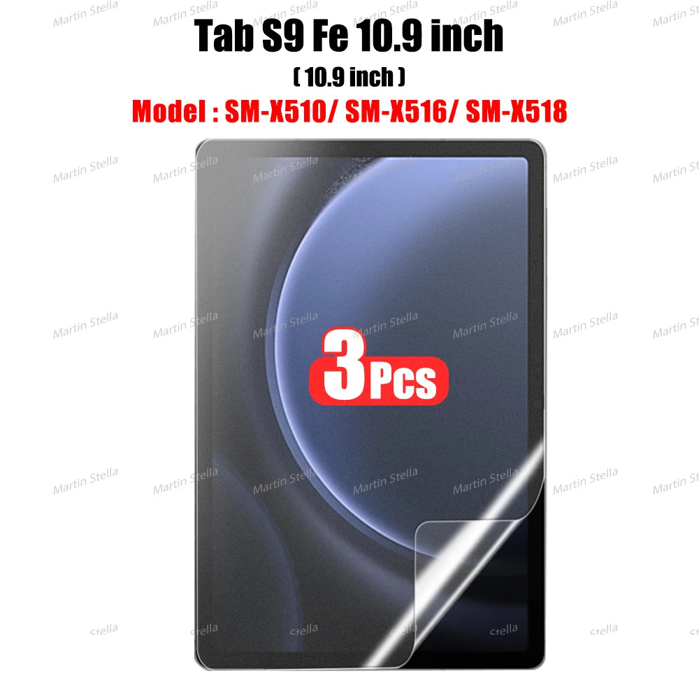 3Pcs Paper Feel Like Screen Protector for Samsung Galaxy Tab S7 S8 S9 Plus Ultra A9 Samsung tab S6 Lite s7 s9 fe A8 A7 No Glass