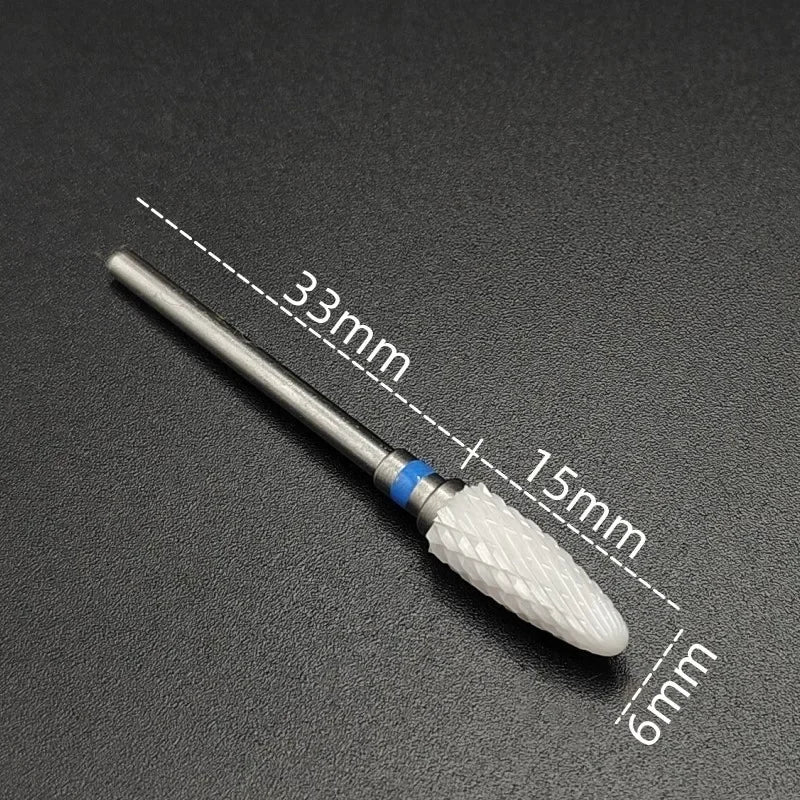 Ceramic Carbide Nail Drill Bit Rotate Burr Milling Nail Cutter Bits Electric Drill Machine For Manicure Pedicure Tools