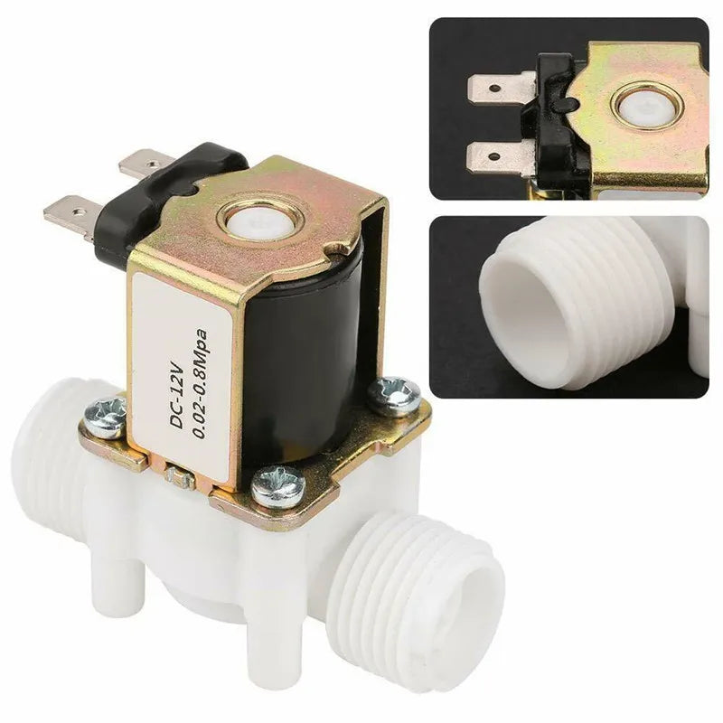 1/2" 3/4" Male Thread Solenoid Valve AC 220V DC 12V 24V Water Control Valve Controller Switch Normally closed normally open